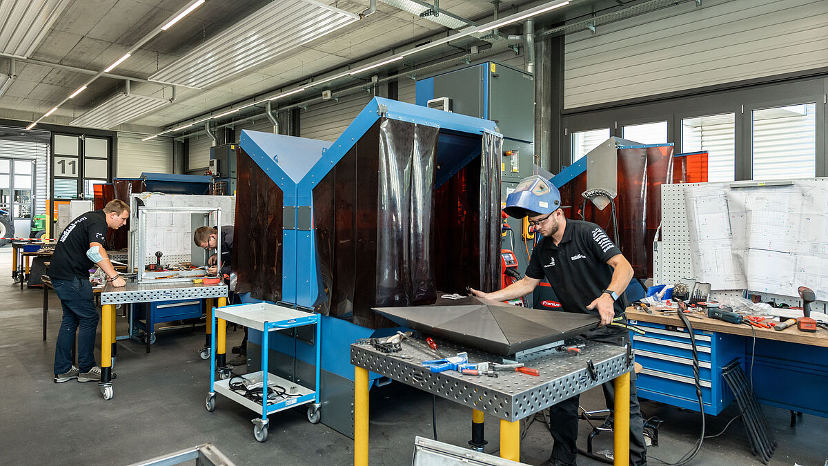 Photo de la compétition des SwissSkills Championships 2020 en construction métallique.